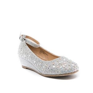 Toddler, Little and Big Girl Mary Jane Dress Shoe Rhinestones - Victoria